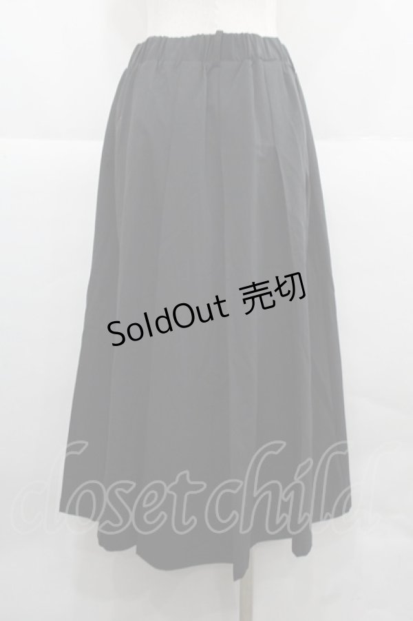 画像2: KMK(KINGLY MASK) / フロントZIPスカート  黒Ｘシルバー I-25-12-06-103-PU-SK-SA-ZI (2)