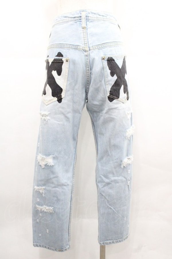 画像2: WORLD WIDE LOVE！(Rydia) / 後ろスマイル刺繍デニムパンツ  青デニム I-25-12-06-105-PU-PA-SA-ZI (2)