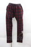 画像1: Rydia / コビニャー刺繍タータンチェックパンツ  赤Ｘ青チェック I-25-12-06-107-PU-PA-SA-ZI (1)