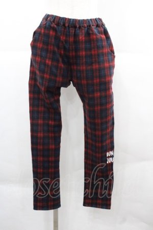 画像: Rydia / コビニャー刺繍タータンチェックパンツ  赤Ｘ青チェック I-25-12-06-107-PU-PA-SA-ZI