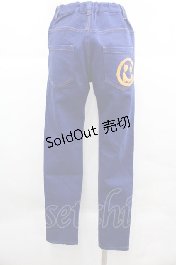 画像2: WORLD WIDE LOVE！(Rydia) / クラッシュデザインパンツ  青デニム I-25-12-06-113-PU-PA-SA-ZI (2)