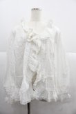 画像1: PINK HOUSE / ピンタックレースフリルオーバーブラウス  ホワイト I-25-12-06-013-LO-BL-SA-ZI (1)