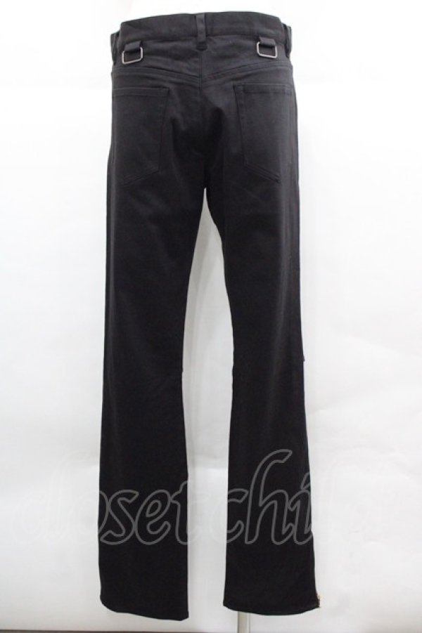 画像2: BPN FOR MEN / フロントクラッシュパンツ M 黒 I-25-12-06-119-GO-PA-SA-ZI (2)
