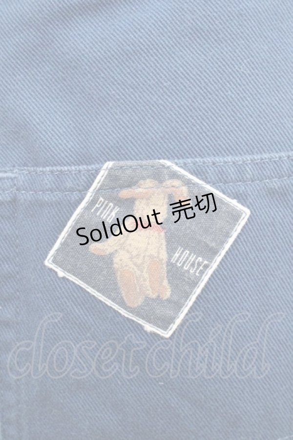 画像3: PINK HOUSE / うさぎワッペンパンツ L ネイビー I-25-12-06-121-LO-PA-SA-ZI (3)