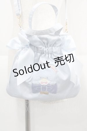 画像: Maison de FLEUR / タキシードサム ダブルリボン2Ｗayトート  サックス I-25-12-06-124-LO-BG-SA-ZI