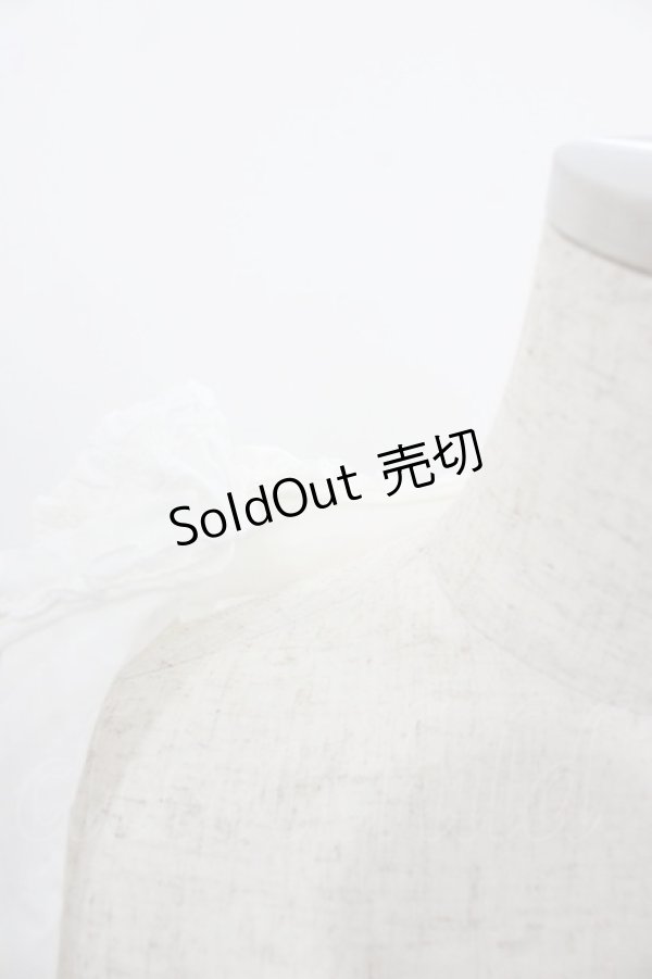 画像4: PINK HOUSE / ピコフリルオーバーブラウス  ホワイト I-25-12-06-014-LO-BL-SA-ZI (4)