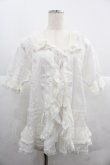 画像1: PINK HOUSE / チュールレースオーバーブラウス  ホワイト I-25-12-06-015-LO-BL-SA-ZI (1)