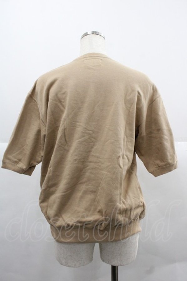 画像2: PINK HOUSE / 水玉ロゴアップリケ半袖スウェット L ベージュ I-25-12-06-017-LO-TO-SA-ZI (2)