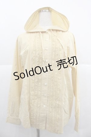 画像: PINK HOUSE / ギンガムチェックフリルフード付きブラウス  イエロー I-25-12-06-018-LO-BL-SA-ZI