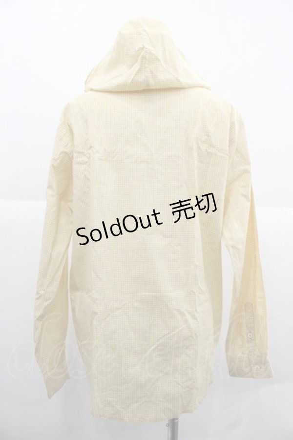 画像2: PINK HOUSE / ギンガムチェックフリルフード付きブラウス  イエロー I-25-12-06-018-LO-BL-SA-ZI (2)