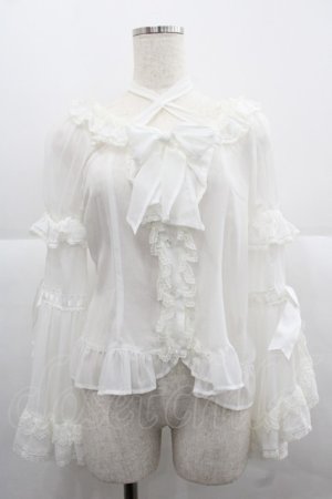 画像: BABY,THE STARS SHINE BRIGHT / シフォンプリンセスドレスブラウス  白 I-25-12-06-003-BA-BL-SA-ZI