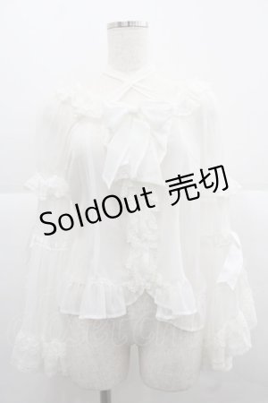 画像: BABY,THE STARS SHINE BRIGHT / シフォンプリンセスドレスブラウス  白 I-25-12-06-003-BA-BL-SA-ZI