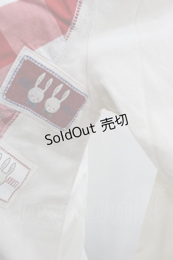 画像5: PINK HOUSE / たれ耳うさぎ刺繍ワッペンカットソー  アイボリー I-25-12-06-021-LO-TO-SA-ZI (5)