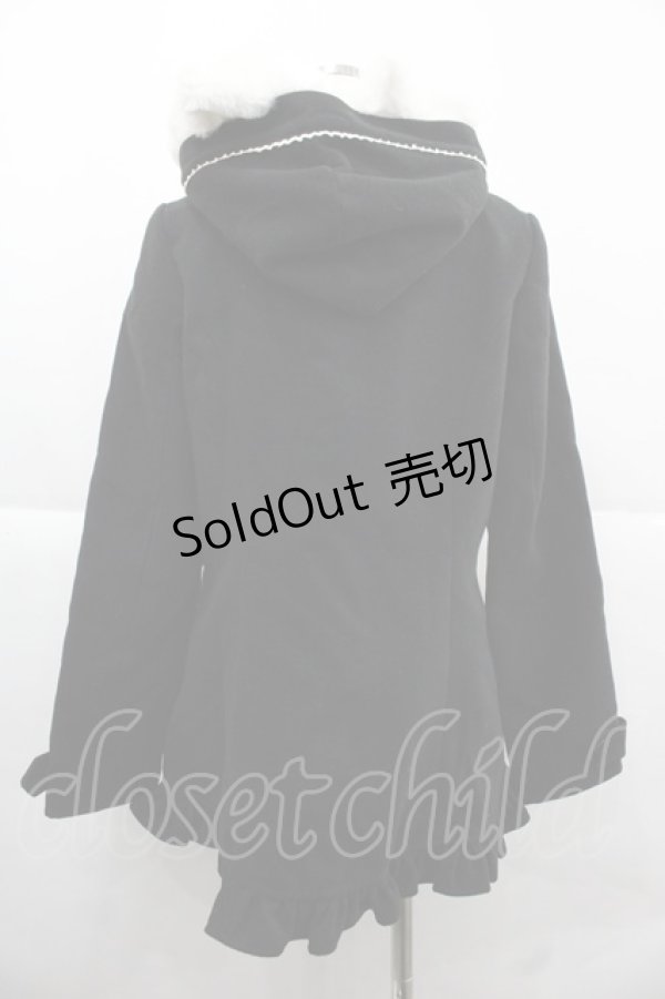 画像2: PUTUMAYO / ネコ耳ファーダッフル  ブラック×ホワイト I-25-12-06-024-PT-CO-SA-ZI (2)