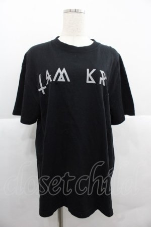 画像: KRY CLOTHING / DAVIDEプリントTシャツ  黒Ｘ白 I-25-12-06-026-EL-TO-SA-ZI