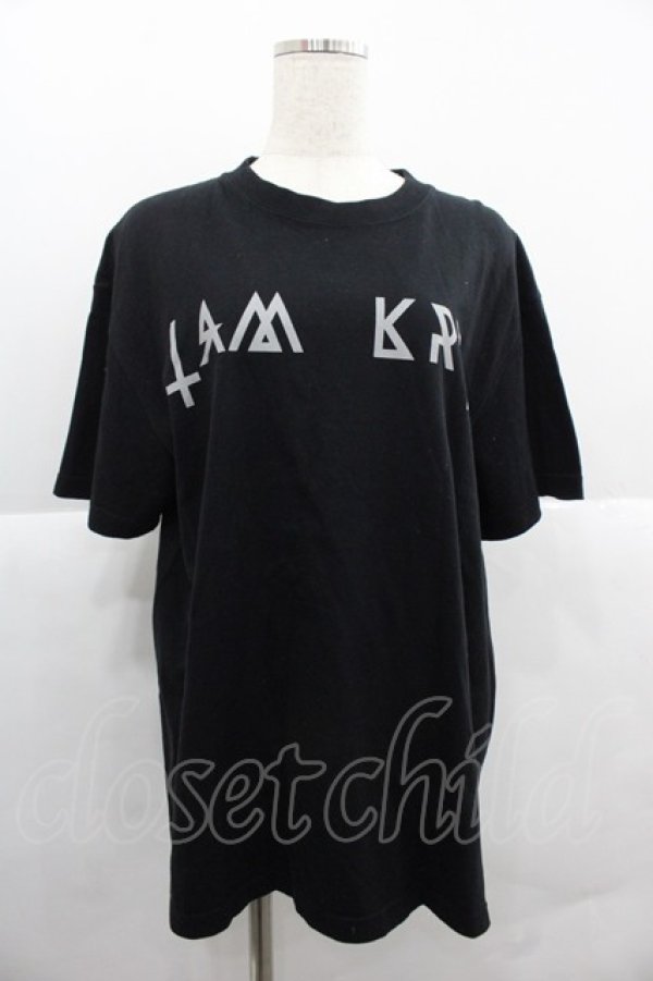 画像1: KRY CLOTHING / DAVIDEプリントTシャツ  黒Ｘ白 I-25-12-06-026-EL-TO-SA-ZT058 (1)