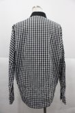 画像2: MILKBOY / ギンガムチェック長袖シャツ  黒Ｘ白チェック I-25-12-06-029-MB-BL-SA-ZI (2)