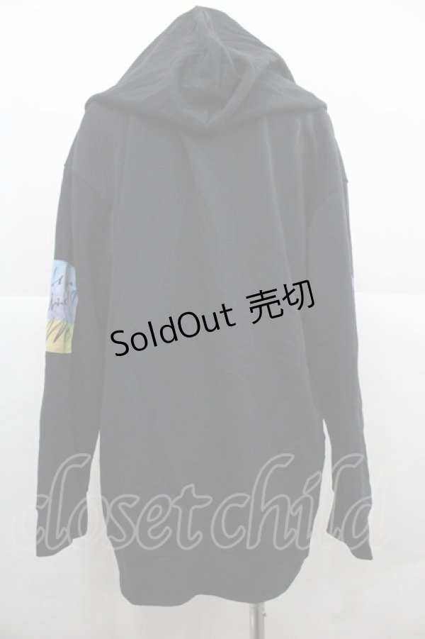 画像2: KMK(KINGLY MASK) / パッチワークデザインパーカー  黒Ｘ黄色Ｘ青 I-25-12-06-030-PU-TO-SA-ZI (2)