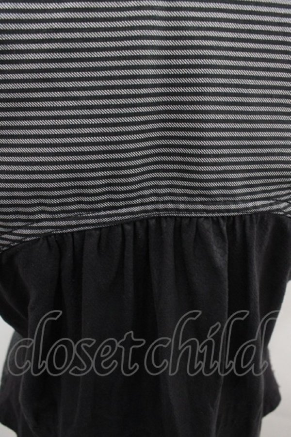 画像3: ALGONQUINS / ストライプベスト  黒Ｘグレー I-25-12-06-036-AL-JA-SA-ZI (3)