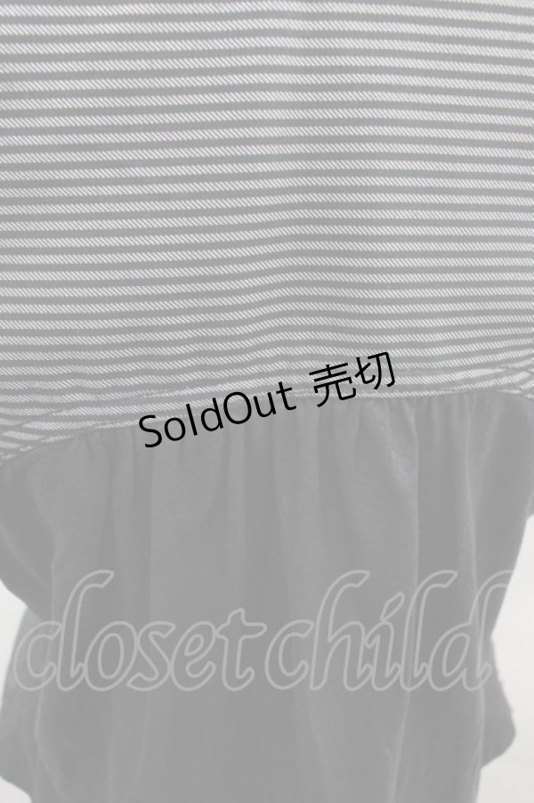 画像3: ALGONQUINS / ストライプベスト  黒Ｘグレー I-25-12-06-036-AL-JA-SA-ZI (3)