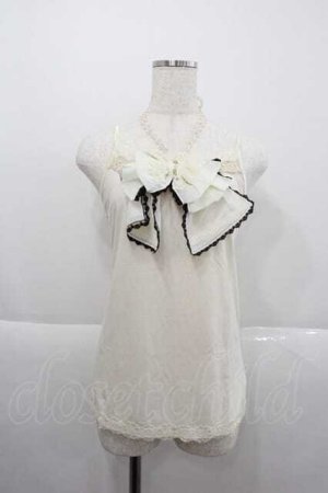 画像: axes femme / ホルター付BIGリボンキャミ M キナリ I-25-12-09-001-AX-TO-SA-ZI