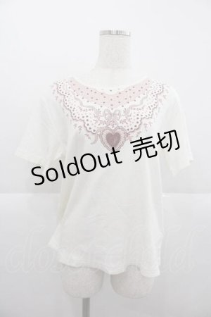 画像: PINK HOUSE / バンダナプリントカットソー 3(M) アイボリー I-25-12-09-006-LO-TO-SA-ZT197