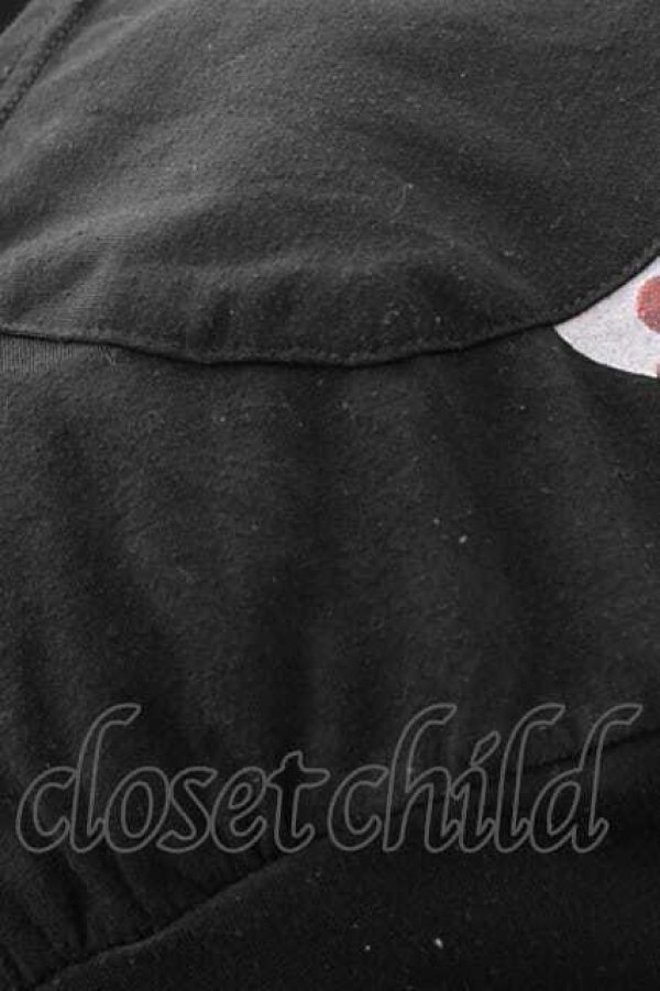 画像6: GHOST of HARLEM / GLOOMYコラボパーカー  黒Ｘ白Ｘボルドー I-25-12-09-029-GL-TO-SA-ZI (6)