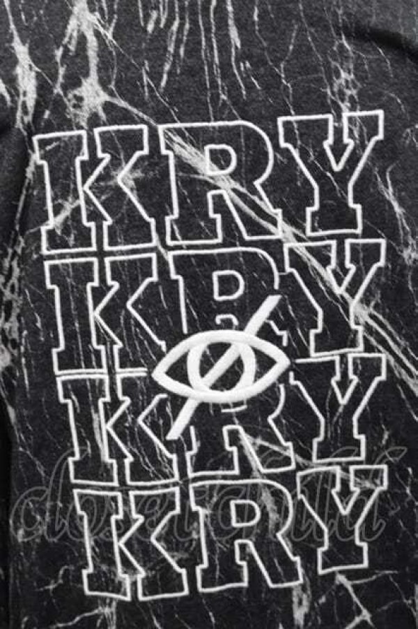 画像3: KRY CLOTHING / 「MARBLE」パーカー  黒Ｘ白 I-25-12-09-033-EL-TO-SA-ZI (3)