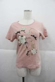 画像1: PINK HOUSE / イノセント・チャーチプリントカットソー  ピンク I-25-12-09-007-LO-TO-SA-ZT237 (1)