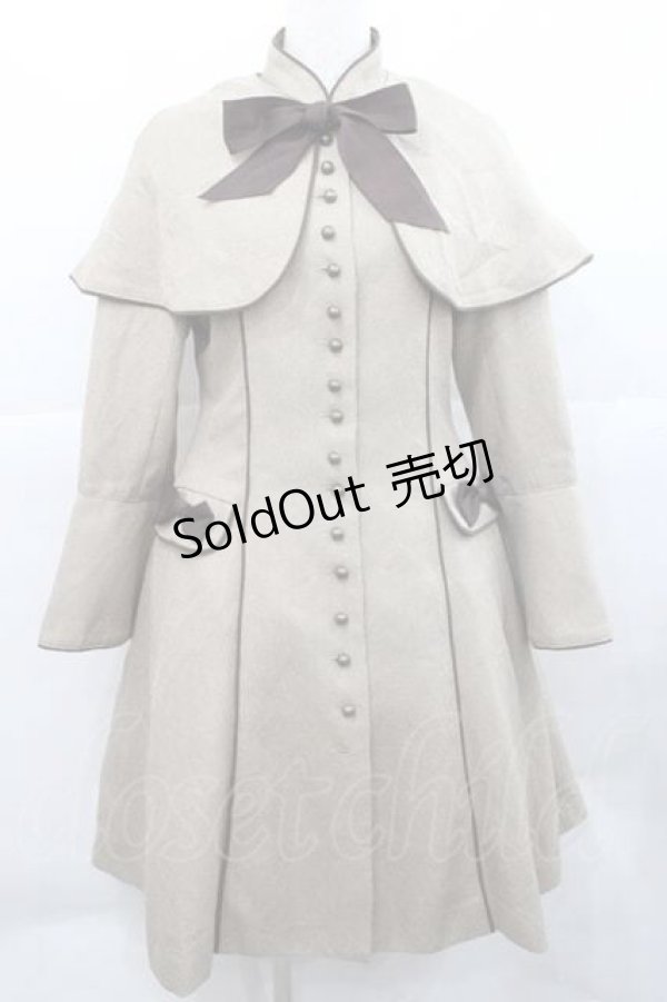 画像1: Innocent World / スタンドカラーケープ付きコート M ブラウン I-25-12-09-038-IW-CO-SA-ZI (1)