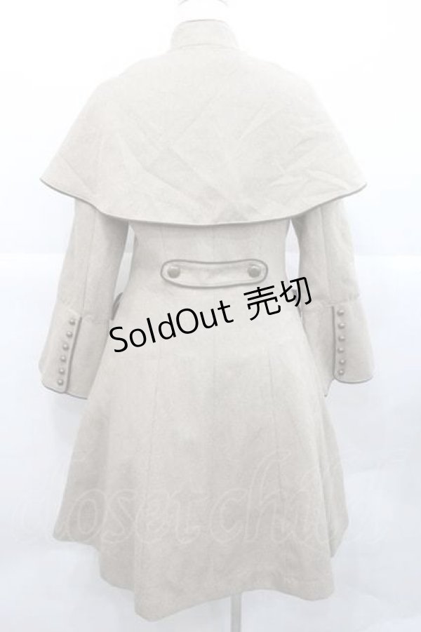 画像2: Innocent World / スタンドカラーケープ付きコート M ブラウン I-25-12-09-038-IW-CO-SA-ZI (2)