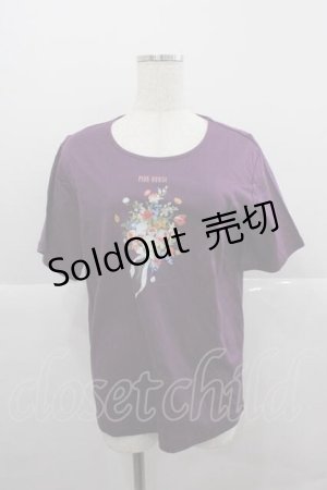 画像: PINK HOUSE / ブーケプリントカットソー 3(M) パープル I-25-12-09-009-LO-TS-SA-ZT196
