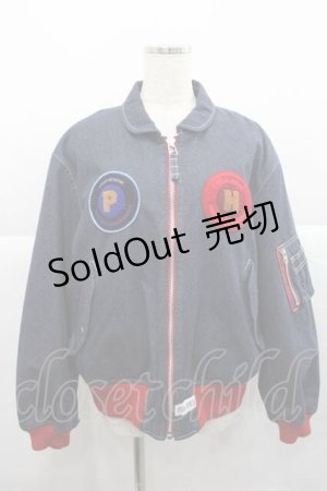 画像: PINK HOUSE / サガラワッペン付きブルゾン  ブルー I-25-12-09-045-LO-JA-SA-ZI