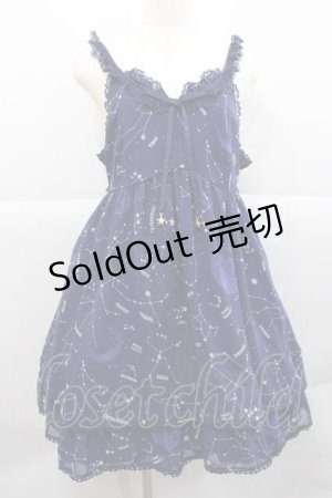 画像: Angelic Pretty / Cosmicジャンパースカート  ネイビー I-25-12-09-046-AP-OP-SA-ZI