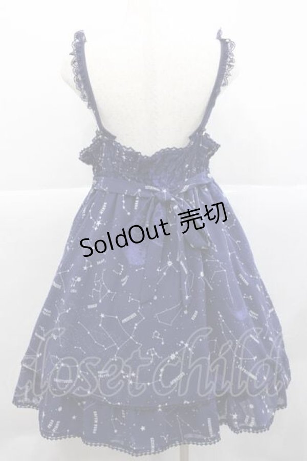 画像2: Angelic Pretty / Cosmicジャンパースカート  ネイビー I-25-12-09-046-AP-OP-SA-ZI (2)