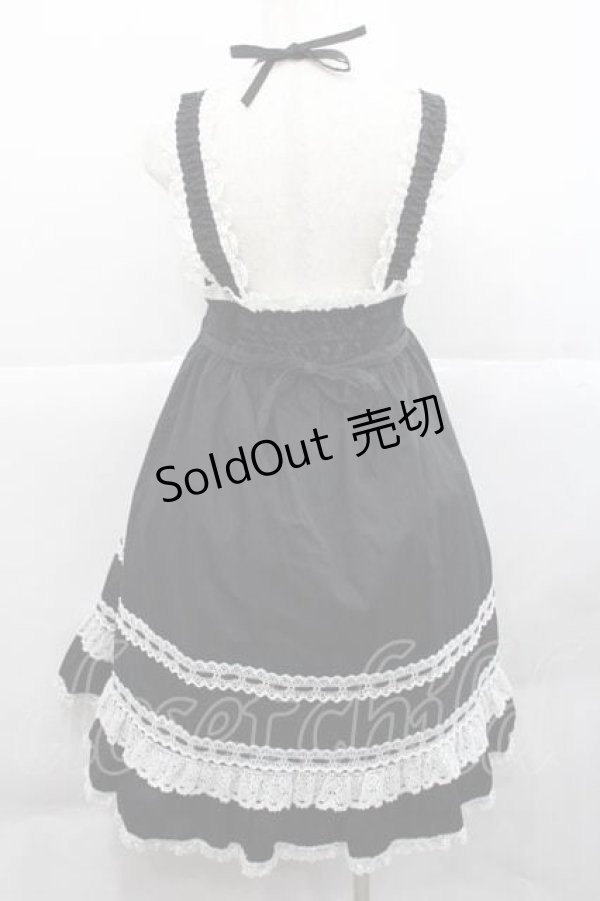 BABY,THE STARS SHINE BRIGHT / ベビードールジャンパースカート 黒X