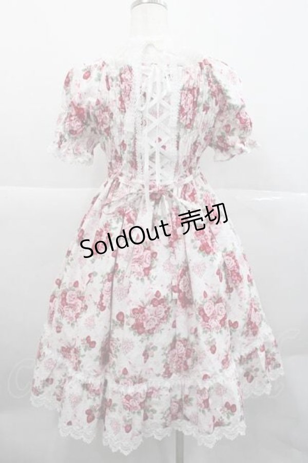 画像2: BABY,THE STARS SHINE BRIGHT / シュガーブーケ〜永遠の乙女の憧れ〜柄ワンピース  白 I-25-12-09-049-BA-OP-SA-ZI (2)