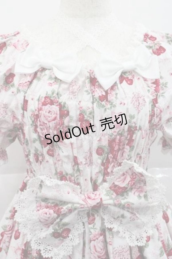 画像3: BABY,THE STARS SHINE BRIGHT / シュガーブーケ〜永遠の乙女の憧れ〜柄ワンピース  白 I-25-12-09-049-BA-OP-SA-ZI (3)