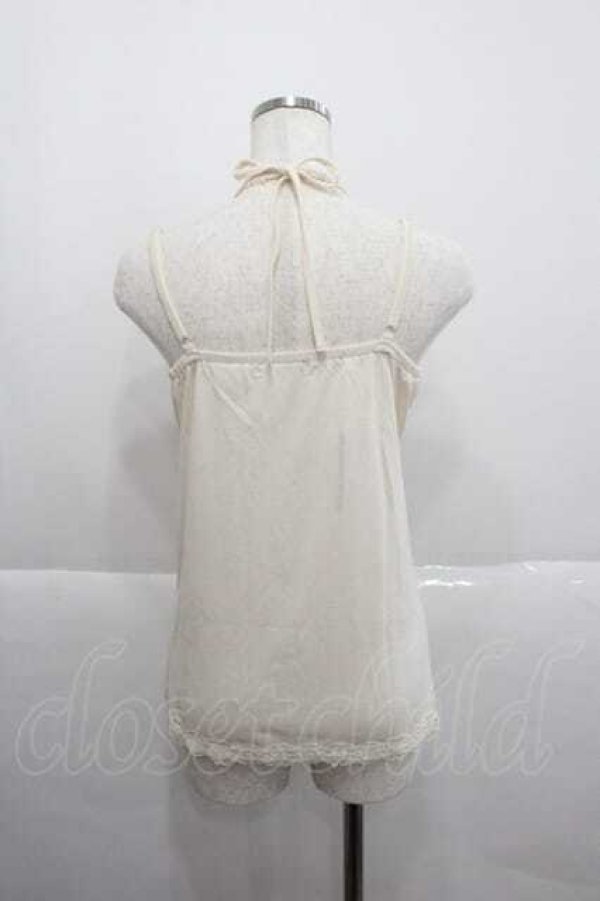 画像2: axes femme / ホルター付BIGリボンキャミ M キナリ I-25-12-09-001-AX-TO-SA-ZI (2)