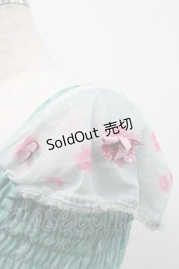 画像4: Secret Honey / サプライズマキシワンピ(Frozen Fever エルサver) 2 グリーン I-25-12-09-054-CA-OP-SA-ZI (4)