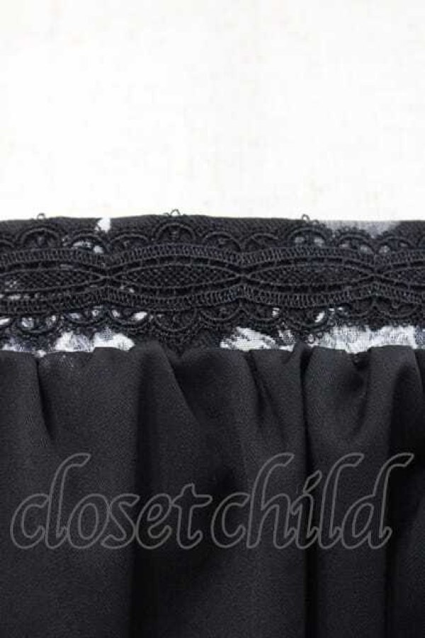 画像3: Sheglit / ローズジャガードクロスストラップワンピース M 黒 I-25-12-09-056-EL-OP-SA-ZI (3)