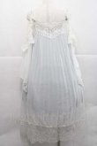画像2: MR corset / シフォンプリーツワンピース  白Ｘサックス I-25-12-09-061-PU-OP-SA-ZI (2)