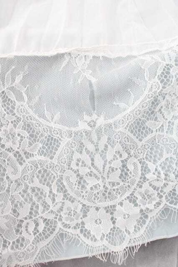 画像6: MR corset / シフォンプリーツワンピース  白Ｘサックス I-25-12-09-061-PU-OP-SA-ZI (6)