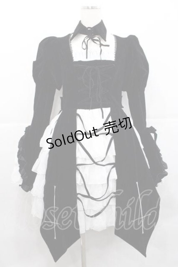 画像1: ATELIER PIERROT / Blackwing Crucifix Dress Set -水銀燈コラボ-  ブラック I-25-12-09-063-EL-OP-SA-ZI (1)
