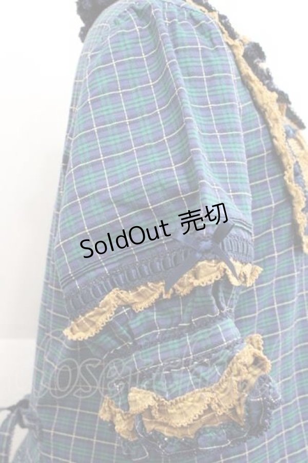 画像3: PINK HOUSE / オリジナルコードチェックワンピース  ネイビー I-25-12-09-064-LO-OP-SA-ZI (3)