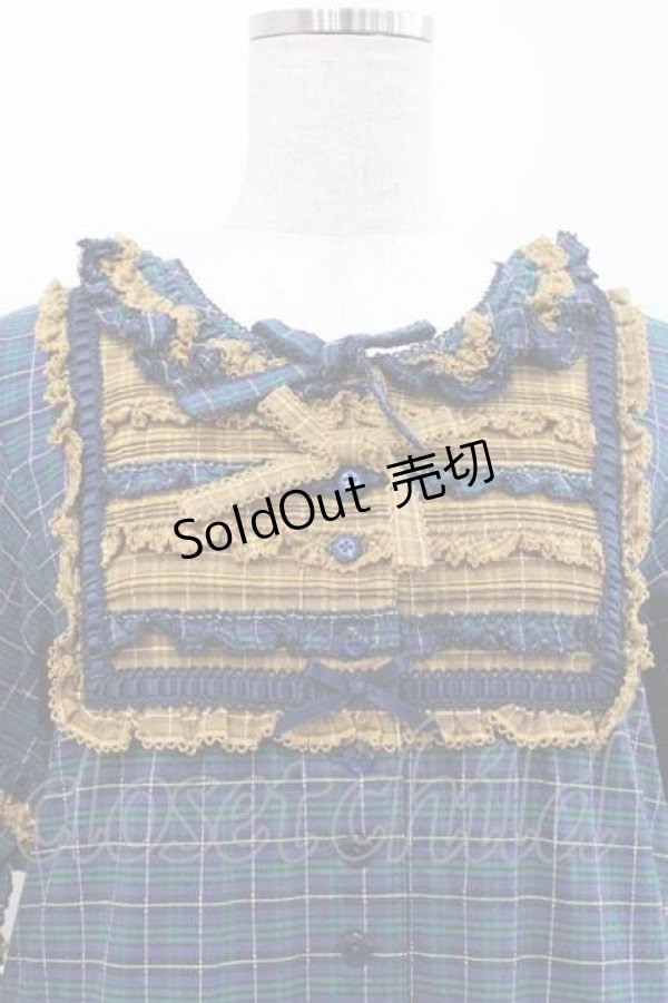 画像4: PINK HOUSE / オリジナルコードチェックワンピース  ネイビー I-25-12-09-064-LO-OP-SA-ZI (4)