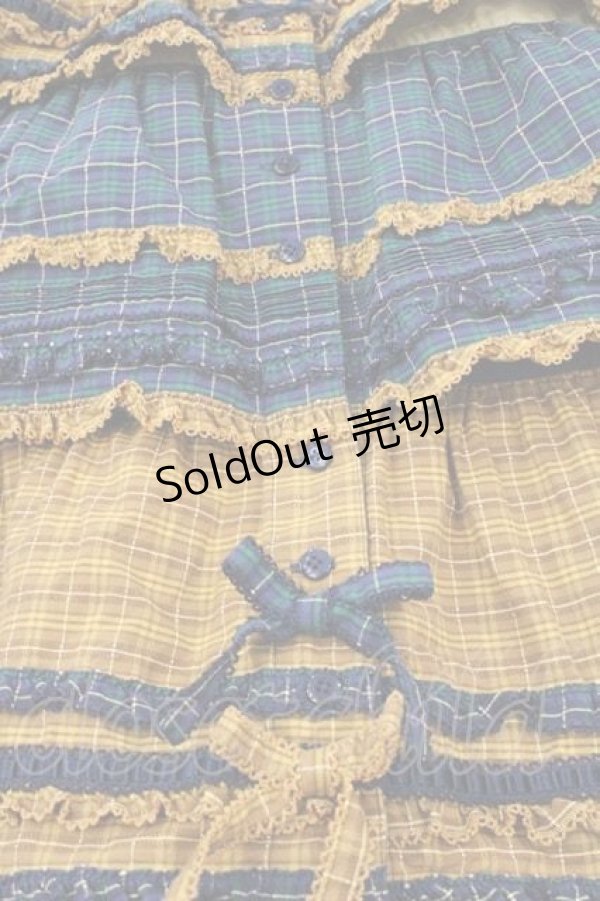 画像5: PINK HOUSE / オリジナルコードチェックワンピース  ネイビー I-25-12-09-064-LO-OP-SA-ZI (5)