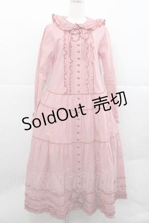 画像: PINK HOUSE / gingham hood dress  赤 I-25-12-09-065-LO-OP-SA-ZI