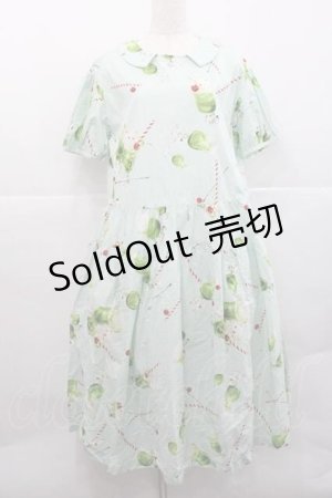 画像: PINK HOUSE / クリームソーダプリントミディワンピース  アイスグリーン I-25-12-09-067-LO-OP-SA-ZT1227K