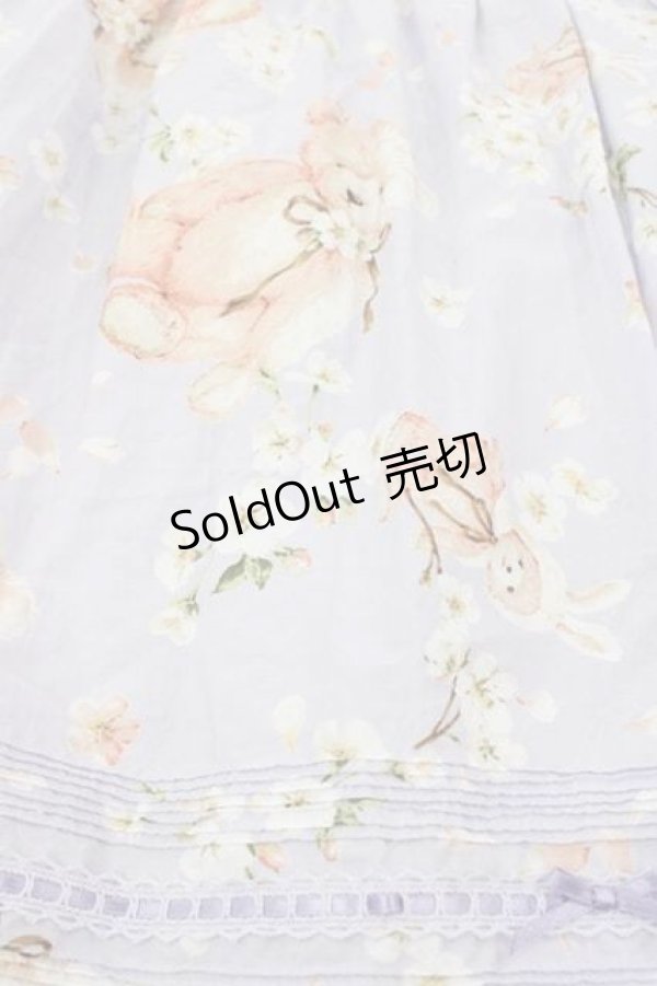 画像5: PINK HOUSE / 桜Teddyプリントワンピース  ラベンダー I-25-12-09-069-LO-OP-SA-ZI (5)